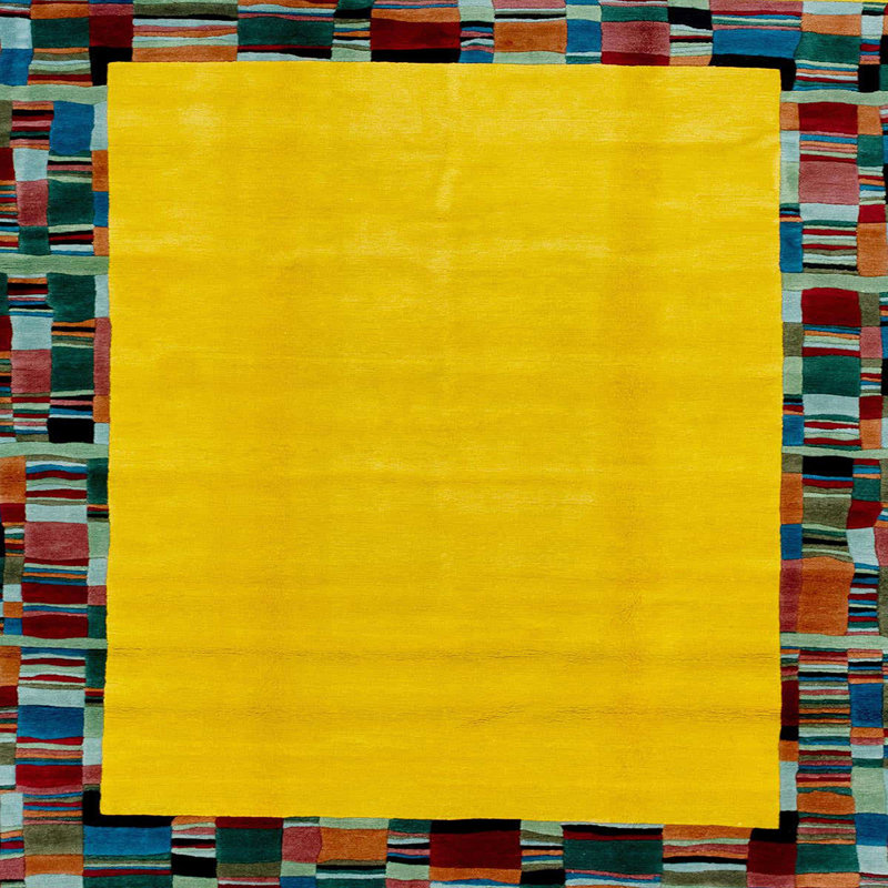 Abstract Indoor Rug, Square 3'