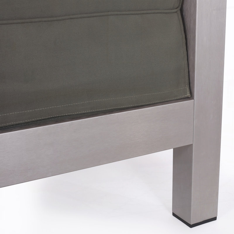 Fauteuil de patio avec coussin (ensemble de 1), Taupe