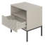 Ahola 134.62cm W Metal Bedside Table-418516071-418516056