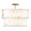Simone 6 - Light Steel Dimmable Drum Chandelier