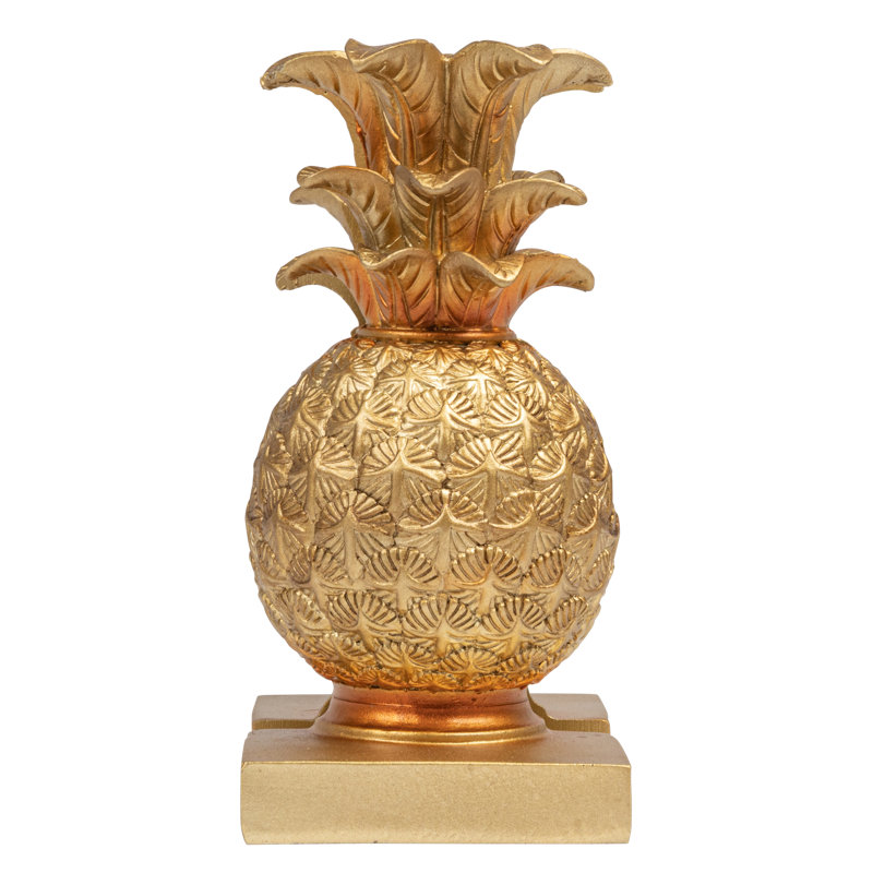 Decorative Resin Pineapple Bookends