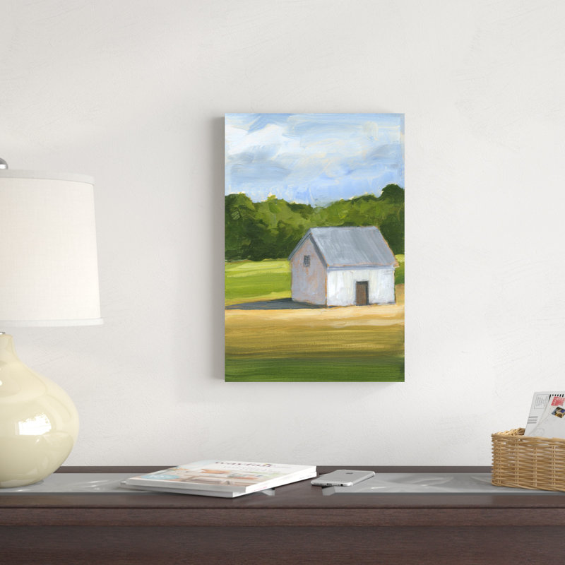 Paysage champêtre II, H 18 po x l 12 po x P 1,25 po