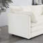 Canapé pour causeuse moderne en chenille blanche