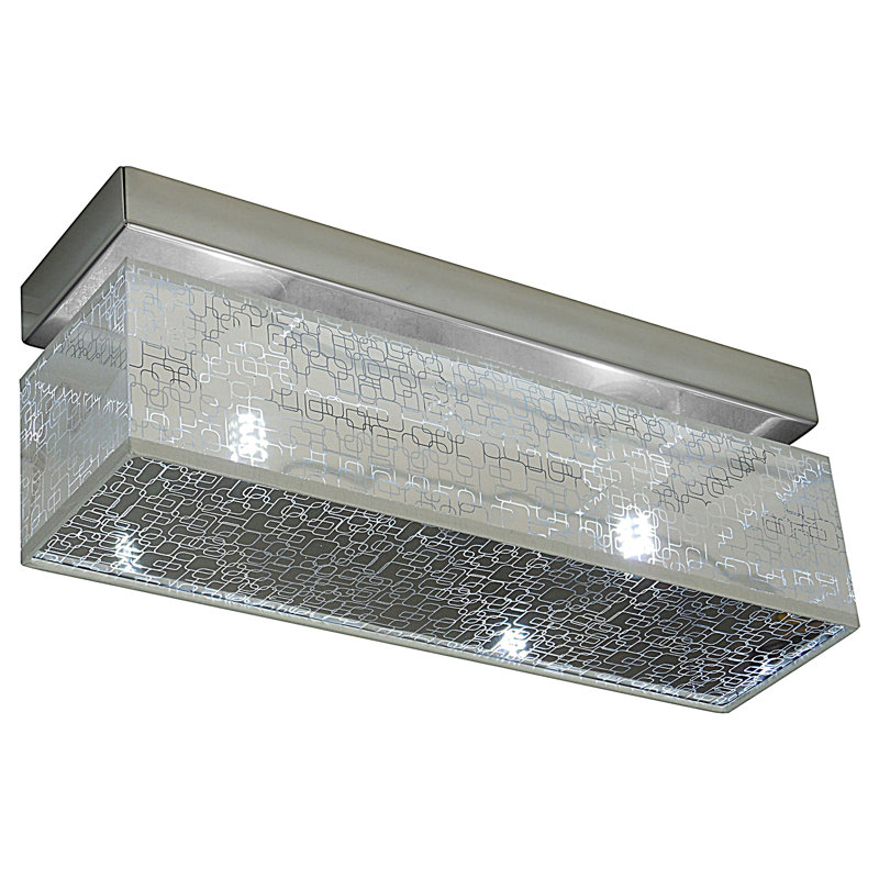 Sevinc Flush Mount, Silver, Silver