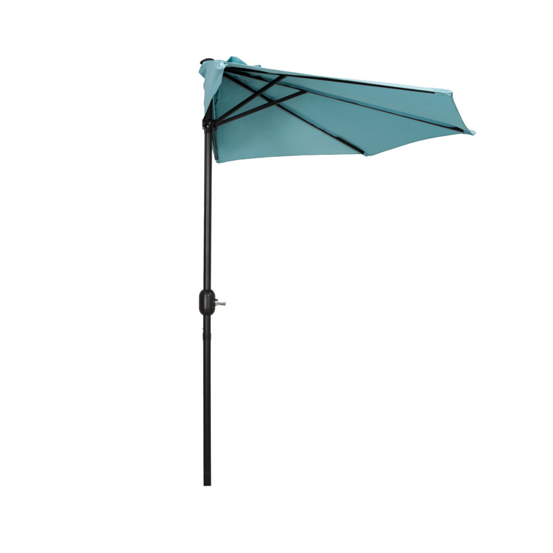 Parasol de marché 9 pi Nicholls, Turquoise / bronze