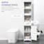 Tall Bathroom Cabinet With 3 Tier Shelf