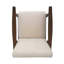 Chaise d'appoint Mid-Century moderne, fauteuil capitonné avec revêtement et structure, 1 pièce