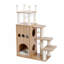Arbre à chat en bois de style moderne et luxueux avec structure très haute pour grimper et se reposer
