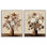Ensemble de 2 giclées encadrées Moka Bouquet Vases, design par Kristen Dalpiaz
