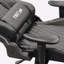 Fauteuil de jeu ergonomique noir à dossier haut