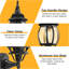 Matte Black 48cm H Outdoor Sconce