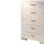 Commode 5 tiroirs en bois et métal Johari