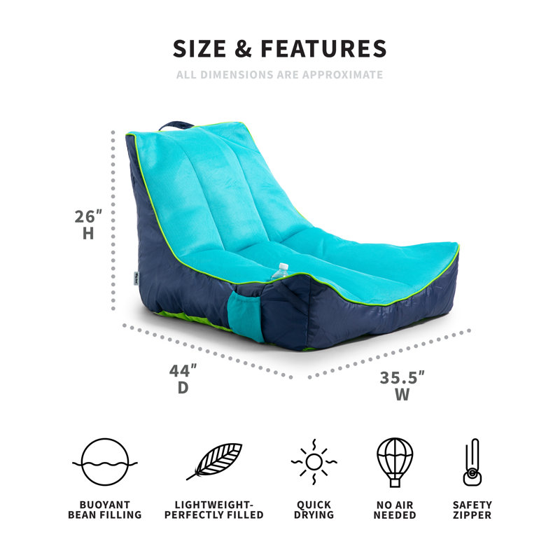 Big Joe Captains Pool Float, Blue