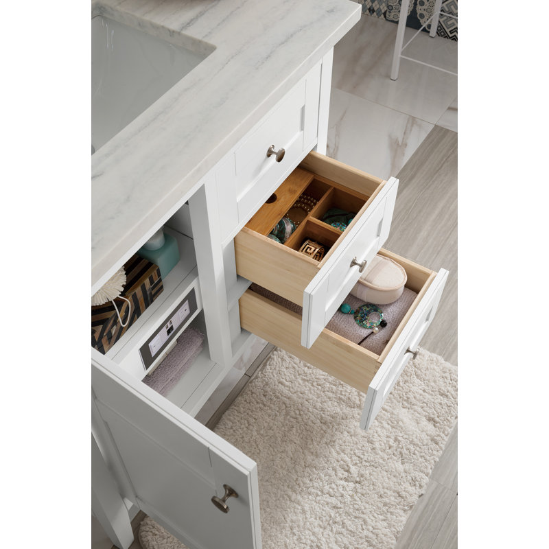 Palisades 36'' W Single Vanity, Bright White, Ethereal Noctis