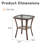 Abbey Stylish Outdoor Wicker Side Table With Glass Top-1237388414-1237388413