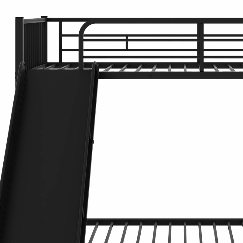 Bunk Bed With Slide, Black