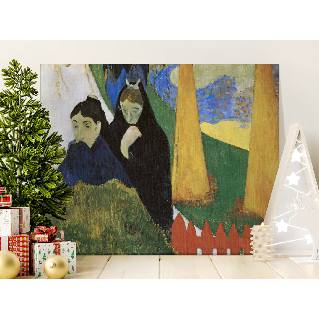 Post-Impressionist Women Prayer Canvas Print