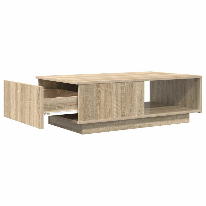 Coffee Table with Storage, Sonoma Oak