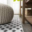 Tapis intérieur / extérieur blanc / noir Demetri-862538237