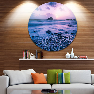 " Slow Motion Waves On Rocky Beach "