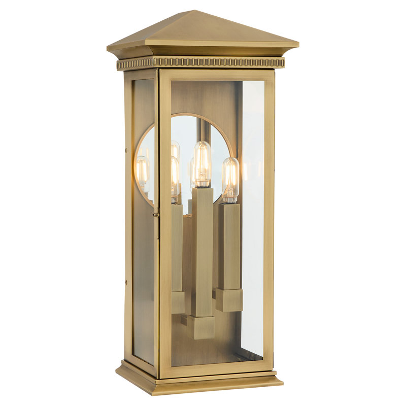 Guilford Solid Brass Flush Mounted Sconce