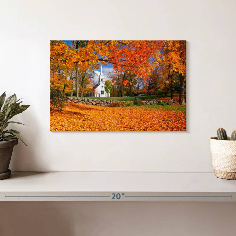 Couleurs d'automne du New Hampshire, H 8 po x l 12 po