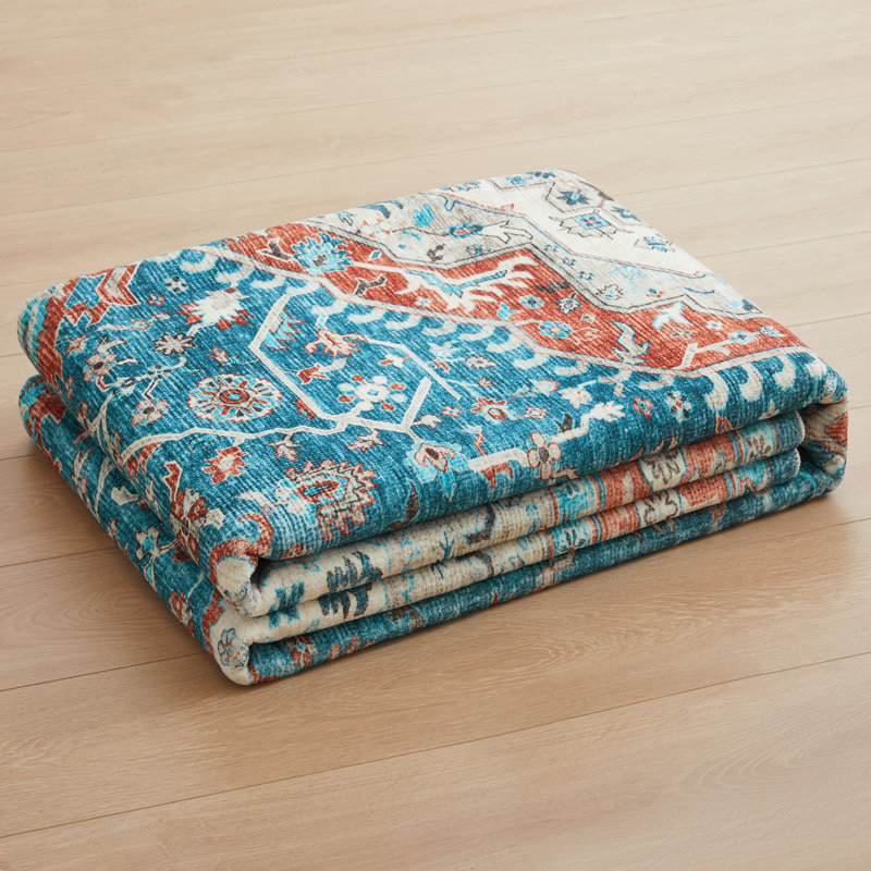 Vintage Oriental Area Rug – Living Room Large Rug for Cozy and Stylish Space, Rectangle 200 x 290 cm