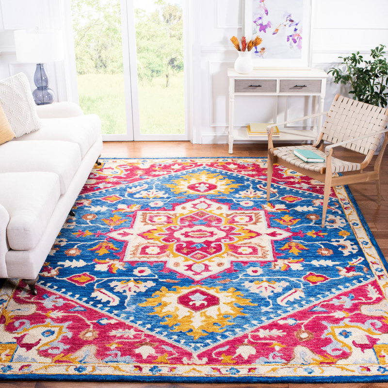 Posner Hand Tufted Wool Oriental Rug, Rectangle 4' x 6'