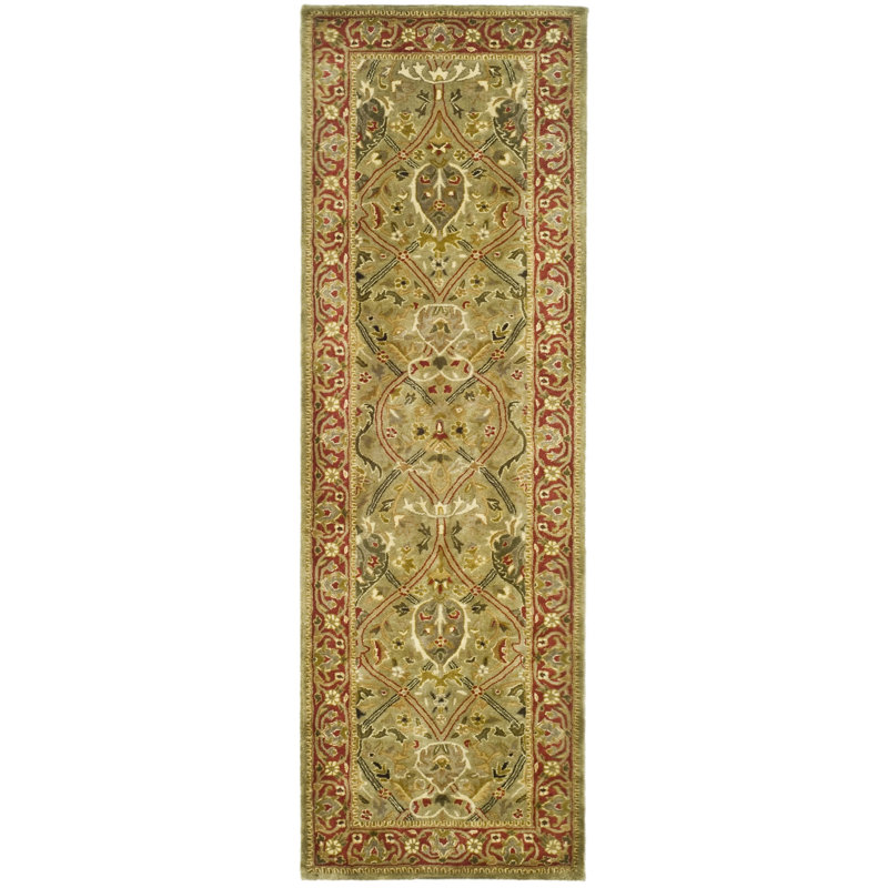 Tapis oriental en laine de Nouvelle-Zélande Evie, Tapis de couloir 2 pi 6 po x 10 pi