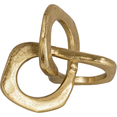 Gold Abstract Metal Figurine