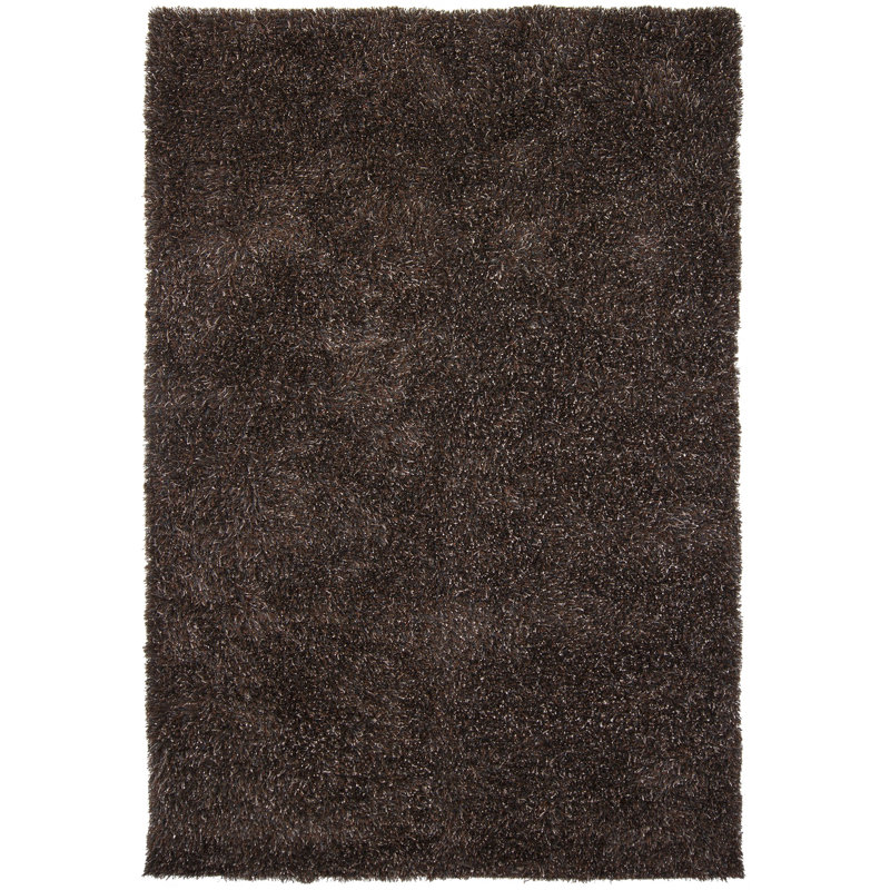 Barun Hand Loomed Area Rug in Brown, Rectangle 7'9" x 10'6"