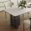 Ensemble de table de salle à manger de luxe en acier inoxydable-268208399