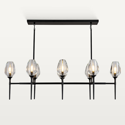 Michail 8-Lights Crystal Chandelier Pendant Ceiling Light for Dining Living Room