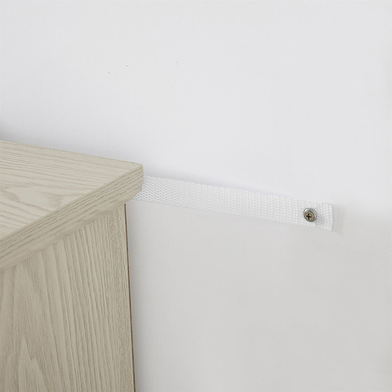 Meuble télé Mantel Stone, Blanc, H 26 po x L 15,4 po x l 58 po, Non
