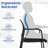 Conference Chairs Set Of 4 Stackable Office Guest Mesh Chair Waiting Room Wheels