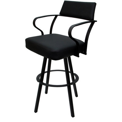Vickky Swivel Metal Bar Stool 30" Seat On Warren Base