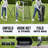 10 x 6.5 FT Soccer Goal with Pass-Back Training Wall, Tool-Free Metal Frame PE Net for Backyard Solo Practice