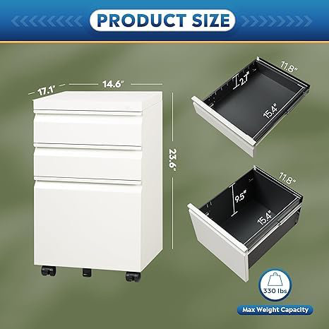 44 cm W Filing Cabinet