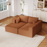 108.3" Sectional Foam Couch,L Shape Sofa