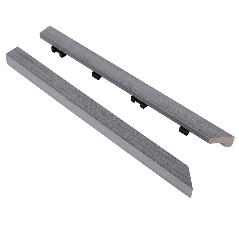 Garniture de terrasse en coin 12 po x 1 po, Fumée blanche islandaise