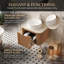 24" Wall Mounted Single Sink Bathroom Vanity with Engineered Marble Top-1816400524