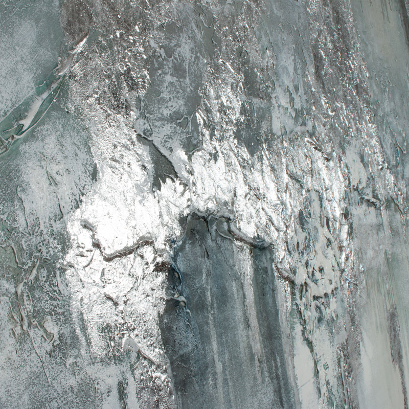 " Exquisite Aquamarine " Acrylic Painting