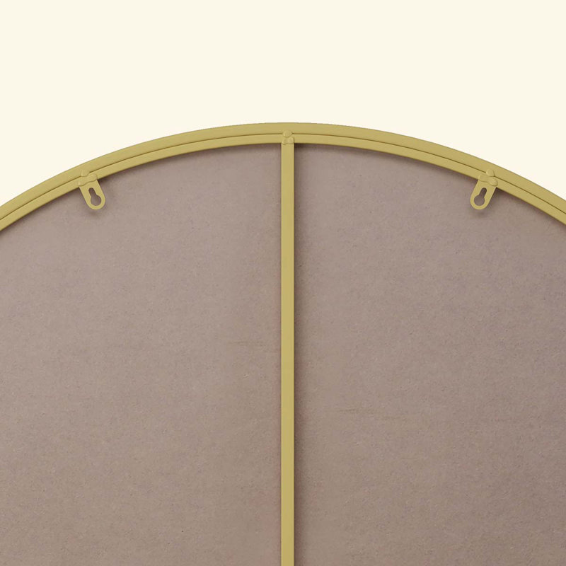 Metal Wall Mirror, Gold, 36" x 36