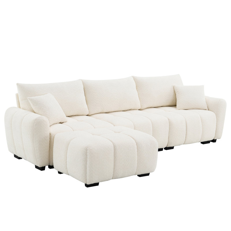Sectionals, Cream Boucle