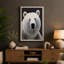 Polar Bear Portrait Modern - Print-136726560-136726559