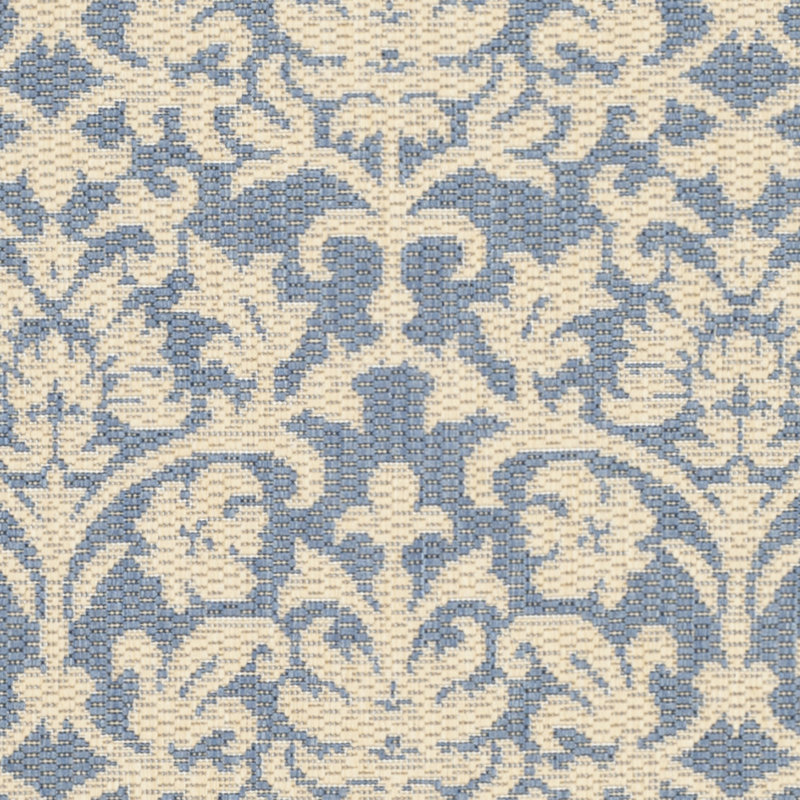 Tapis d'intérieur / extérieur à motif floral Davonia Performance, Carré 7 pi 10 po