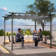 Chareese Metal Pergola with Retractable Roof