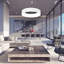 Azlin 1 - Light LED Drum Pendant-433685348