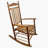 Balcony Porch Adult Rocking Chair, Solid Wood, Durable, Large Seat With Armrests-1378187353
