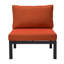 Ensemble de 4 chaises de patio en aluminium avec coussins, collection Aadon-758696962